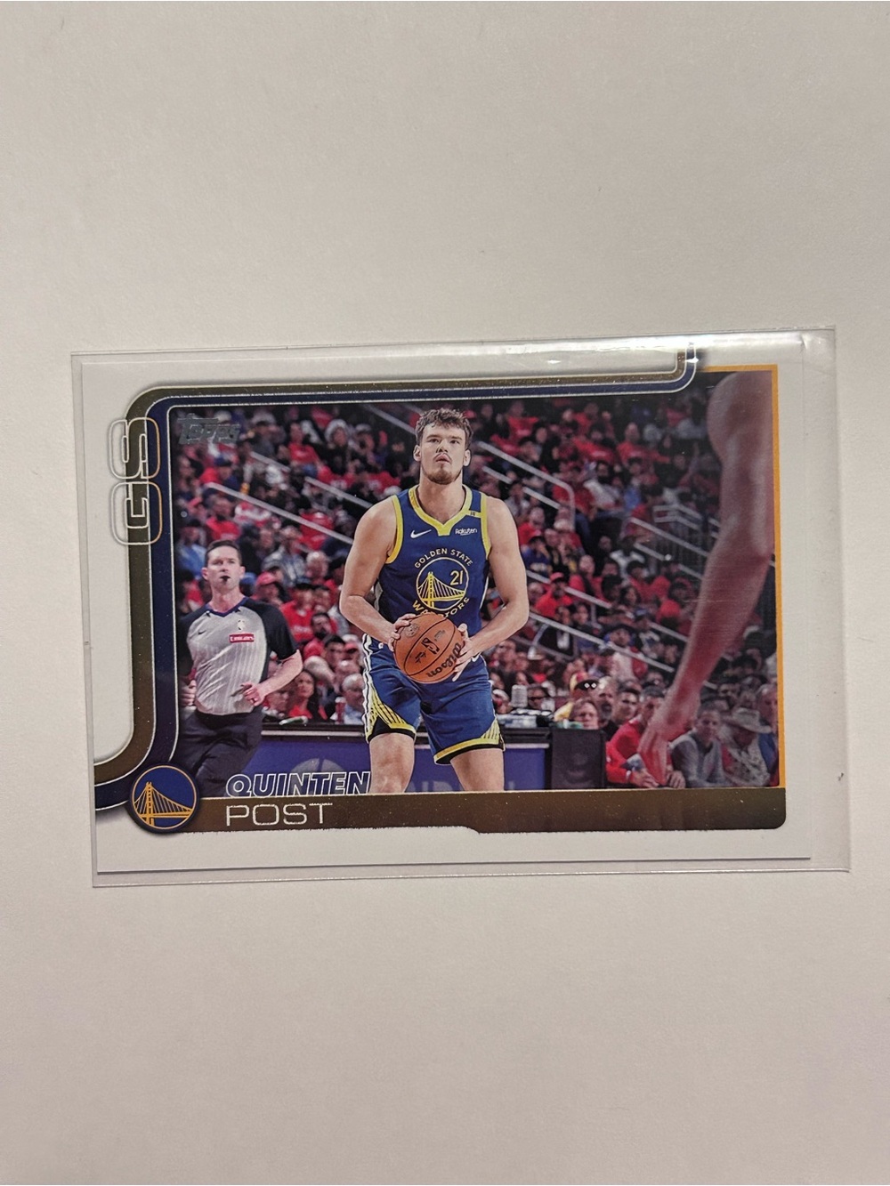 Quinten Post Golden State Basketball Card - Blue & Gold